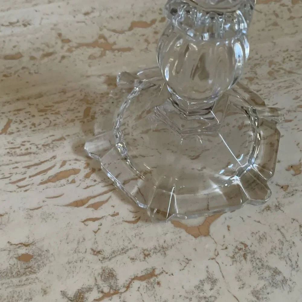 Vintage Fifth Avenue Naples crystal candle stick holder
